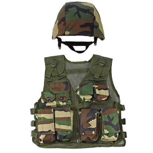 Kids-Army Helmet and Kids Combat Vest