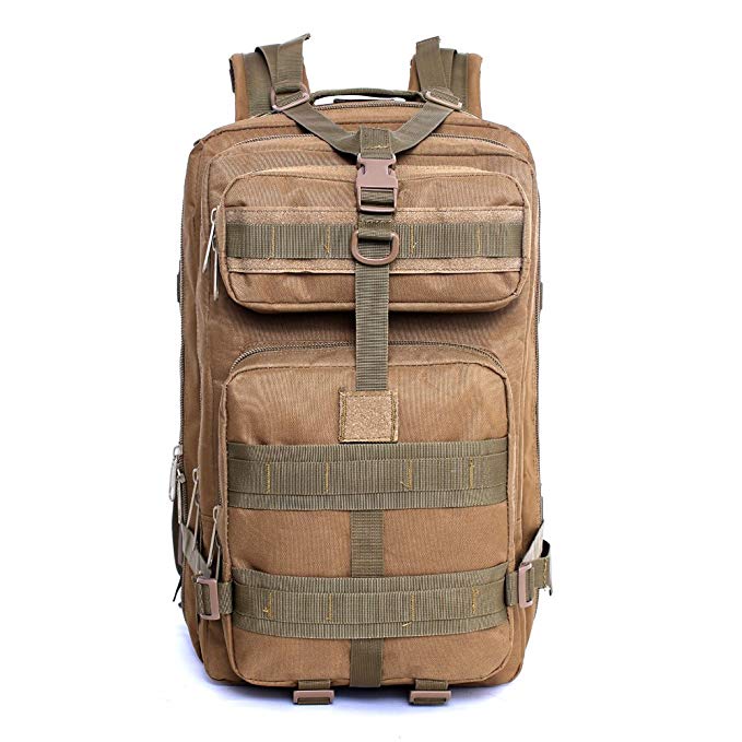 J.CARP Military Tactical Backpack, Hydration Backpack, Army Molle Bug-out Bag, Small Rucksack for Hunting, Survival, Camping, Trekking