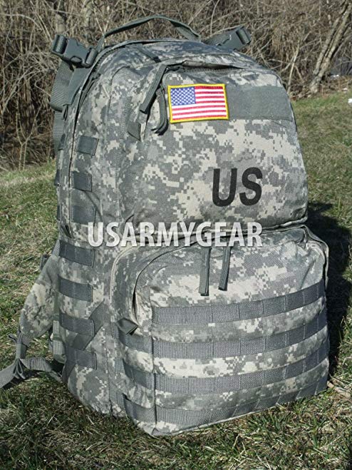 US Army Military ACU Digital MOLLE II Medium Rucksack Backpack + Flag Eagle BAE