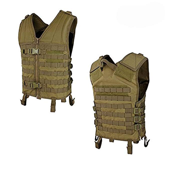 Condor MV Modular Style Vest w/ Molle - Coyote Brown