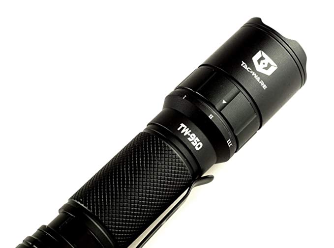 TacWare TW-950 900 Lumen Tactical Utility Flashlight for Everyday Carry, Rifle Mounting, and Outdoors