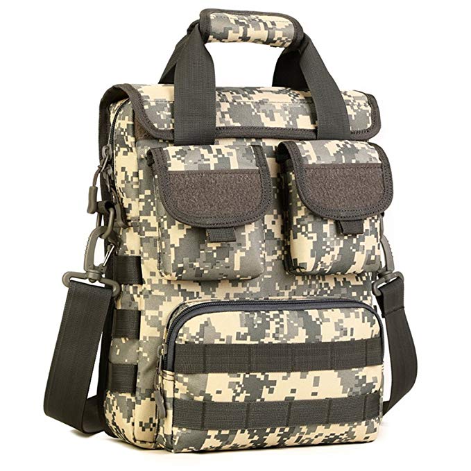 FlyHawk EDC Tactical MOLLE Messenger Bag Crossbody Bags, Military Handbags Shoulder Bag