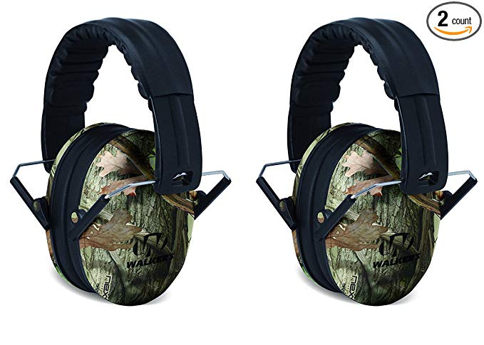 Walker's Children-Baby & Kids Hearing Protection/Folding Ear Muff, Camo BUNDLED 2PACK