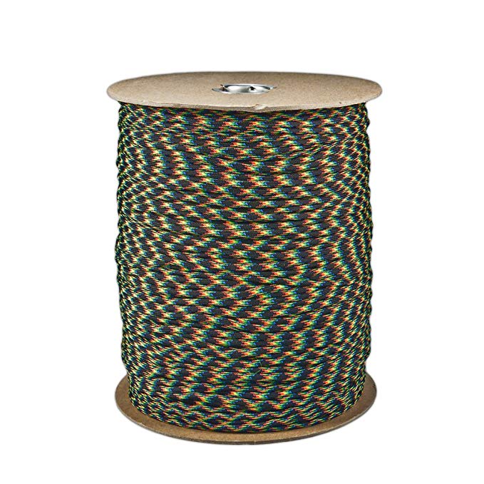 Paracord Planet Brand Nylon 550lb Type III Commercial Grade 7 Strand Paracord Made in USA 1000 Ft Spools