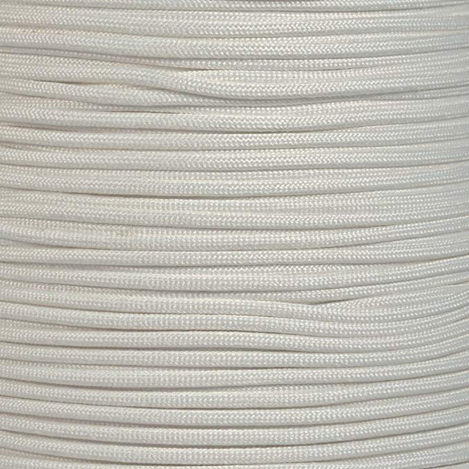 550 Lb Tested Us Made 1000 Ft Parachute Cord Assorted Color Paracord Variety (White)