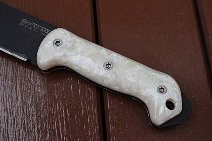 Becker KA-BAR Custom Handle Scales Imitation White Pearl For BK2 to BK12 Knives BK2 BK7 BK9