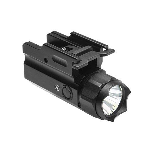 Tactical Defensive STROBE Flashlight with Integral Quick Detach Mount Fits Beretta Springfield XD Beretta 92 96 M9A1 92A1 96A1 92FSR 92G-SD KIMBER Desert Warrior SOC TLE II Full Size Handgun Pistols