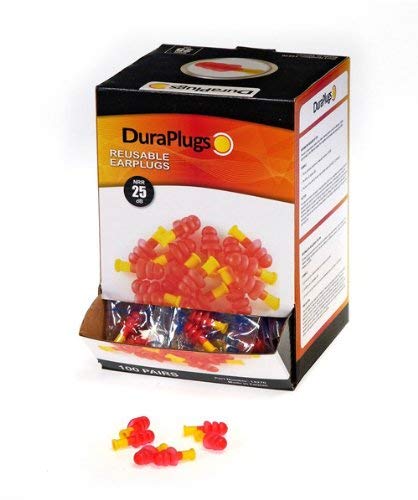 Liberty DuraPlug Uncorded Disposable Reusable Earplug with 25 dB NRR (Case of 100 Pairs)