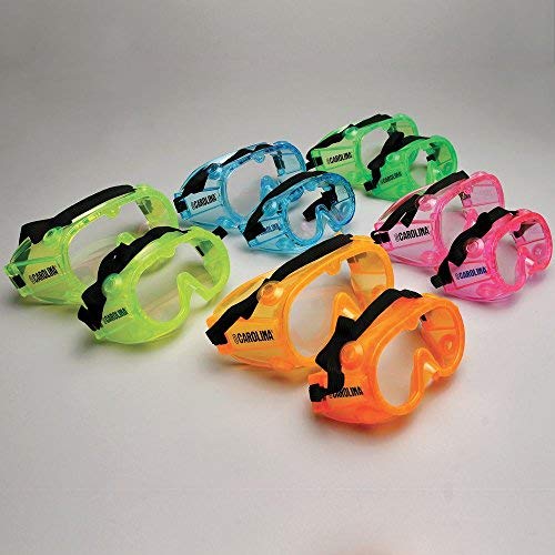 Safety Goggles, Small, Assorted Colors, Value Pack of 10