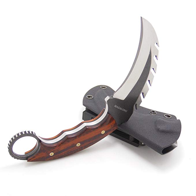 MASALONG Unicorn black/white Shuangsha Series Claw knife