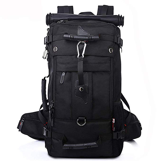 KAKA Tactical Backpack Travel Backpack for 17 inch Laptop Black