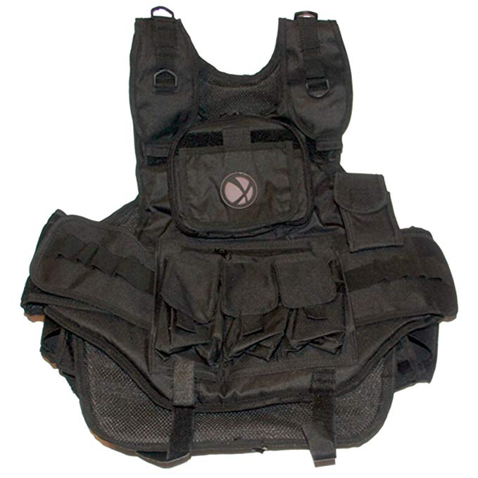 GXG Paintball Heavy Duty Tactical Vest - Black