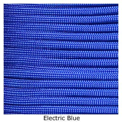 Tactical 550 Paracord - Electric Blue, 1000 FT