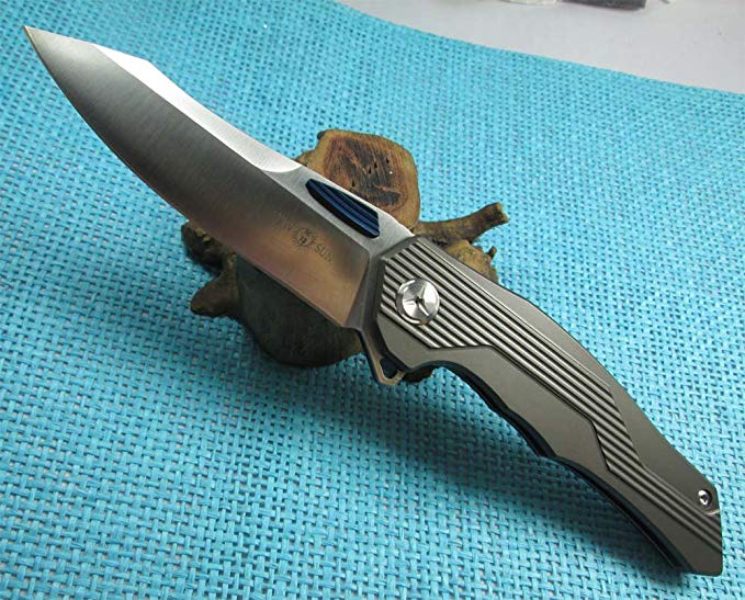 New Night Morning Design TwoSun D2 Blade Fast Open Pocket Folding Knife TS26