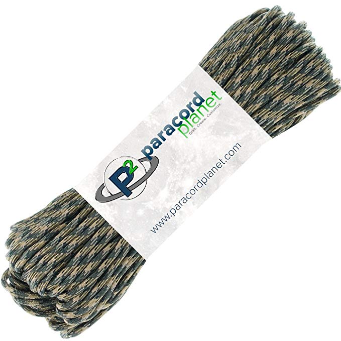 Paracord Planet 850 US Government Certified Paracord - Many Colors Available - 10', 25', 50', 100', 250', 1000' Lengths