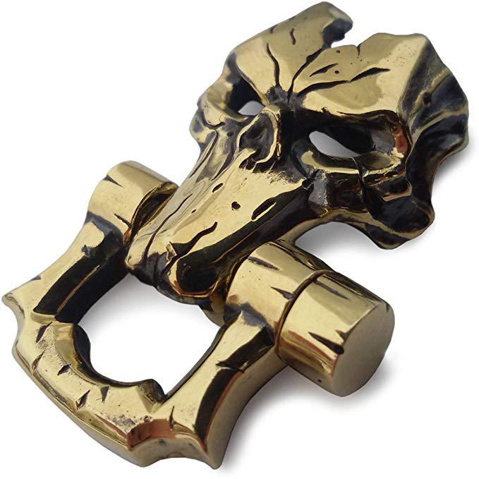 Paracord accessories at Amazon: buckles of brass «Death mask» for clasps survival bracelet or watches