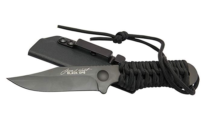 TRS Jim West Black Ops Blade with Paracord