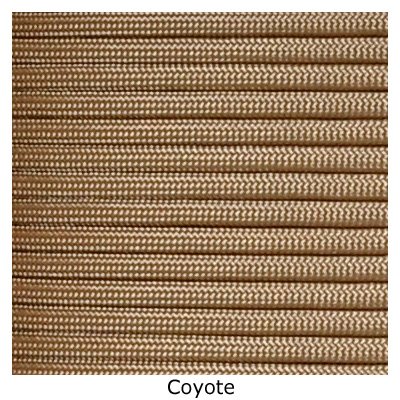 Tactical 550 Paracord - Coyote Brown, 1000 FT