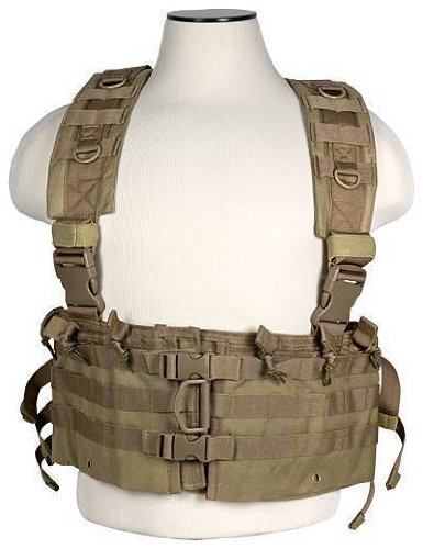 NcStar AR Tactical Chest Rig Tan - Military/Airsoft