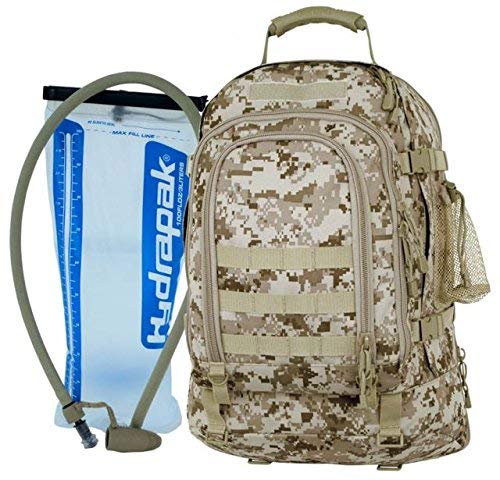 Code Alpha Tactical Gear Tac Pak with Hydrapak, Marpat Desert Digital Camouflage, 20