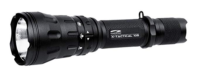 Litexpress Lxl448001 Led Aluminium Flashlight X-tactical 105 Lumens 550 Including 2x Cr123a