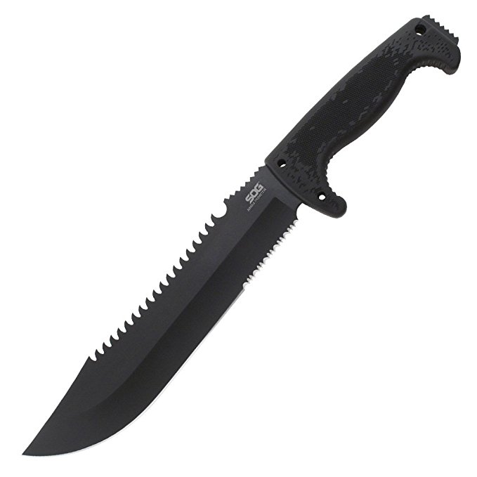 SOG Jungle Primitive Fixed Blade F03TN-CP - Hardcased Black 9.5