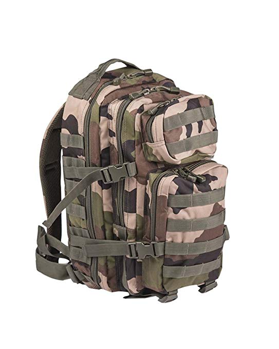 Mil-Tec Military Army Patrol Molle Assault Pack Tactical Combat Rucksack Backpack 30L French Army Cce Camo