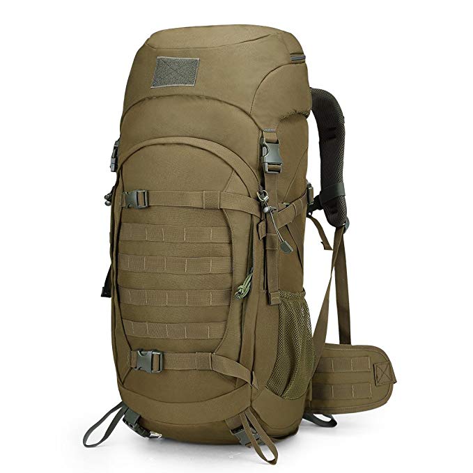 Mardingtop 50L/60L Hiking Backpack Molle Internal Frame Backpacks Rain Cover Tactical Military Camping Hiking Trekking Traveling