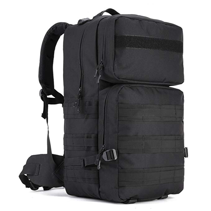 WOTOW Tactical Shoulder Bag, Military Molle Crossbody Sling Daypack Laptop Outdoor Commuter Backpack for Hunting Camping Riding Trekking Travelling