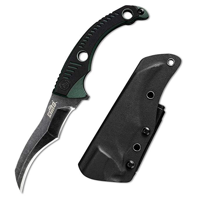 CIMA GD109 Outdoor Survival Black Claw Tactical Knife AUS-8 Full Tang Fixed Blade Knife