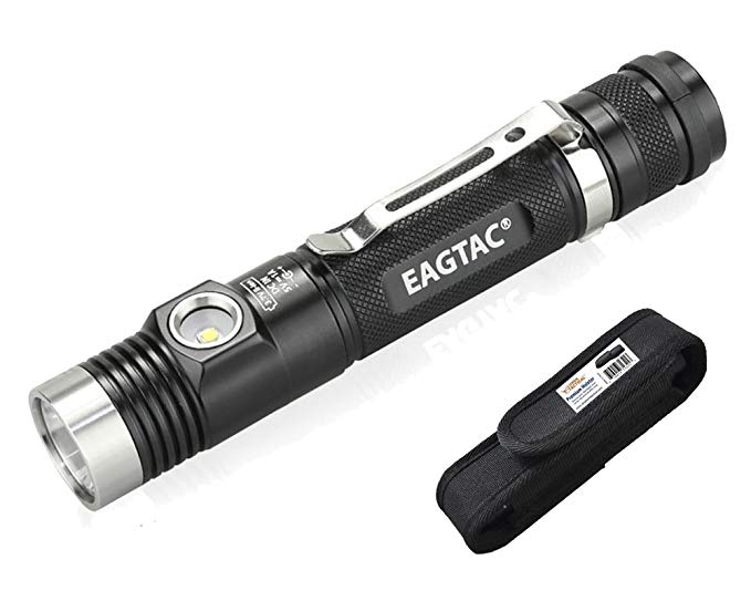 Eagletac DX30LC2-SR 1160 Lumen Rechargeable Dual-Beam Spot/Flood LED Flashlight with Bonus Holster