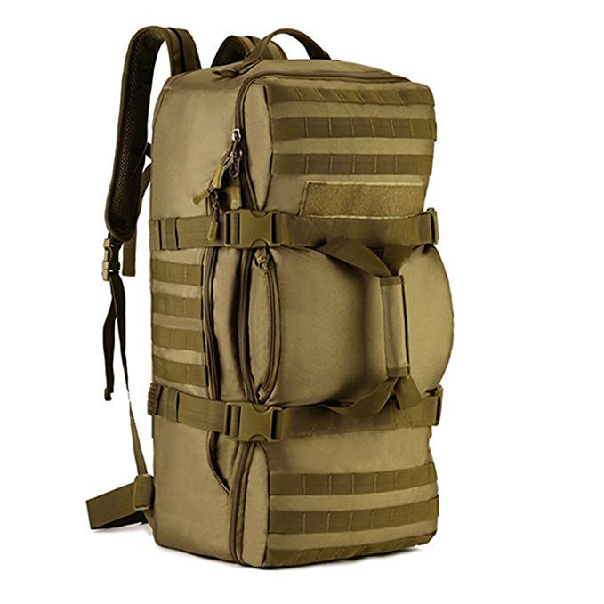 Tactical MOLLE Multifunctional Travel Bag Padded Backpack Shoulder Straps Duffel Duffle Bag