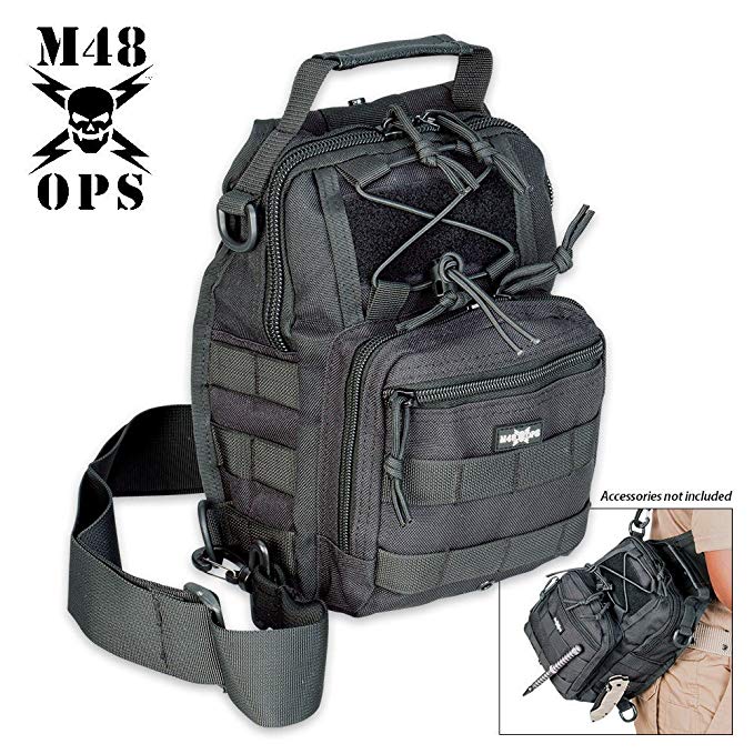 M48 OPS Tactical Military Bag - Black