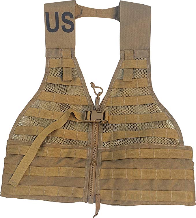 DingDong HO MOLLE II Fighting Load Carrier Load Bearing Vest (FLC) Made in USA (Coyote Brown)