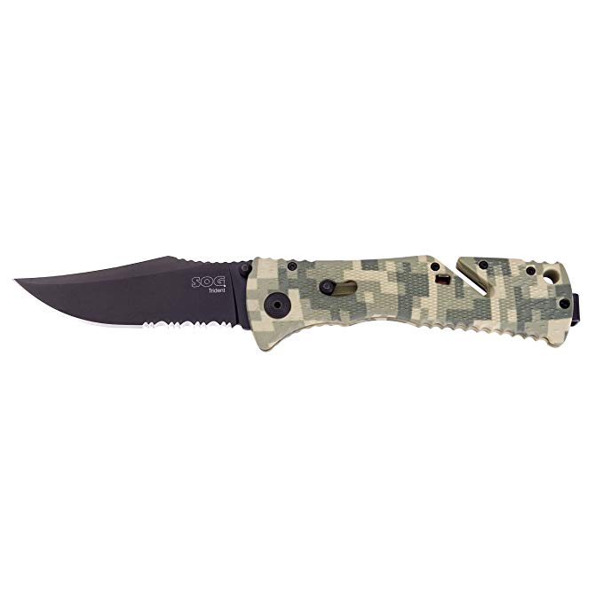 SOG Trident - Parserr,Black Tini,Digi Camo-Cp TF10-CP