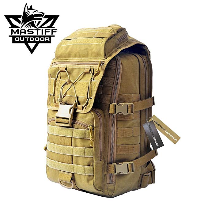 Mastiff Outdoor Adventure Backpack Tactical Military MOLLE Camping Rucksack