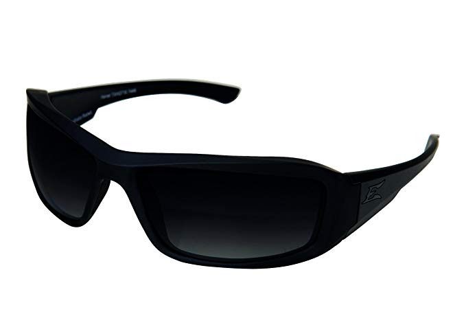 Edge Tactical Eyewear TXHG716 Hamel Matte Black with Polarized Gradient Smoke Lens