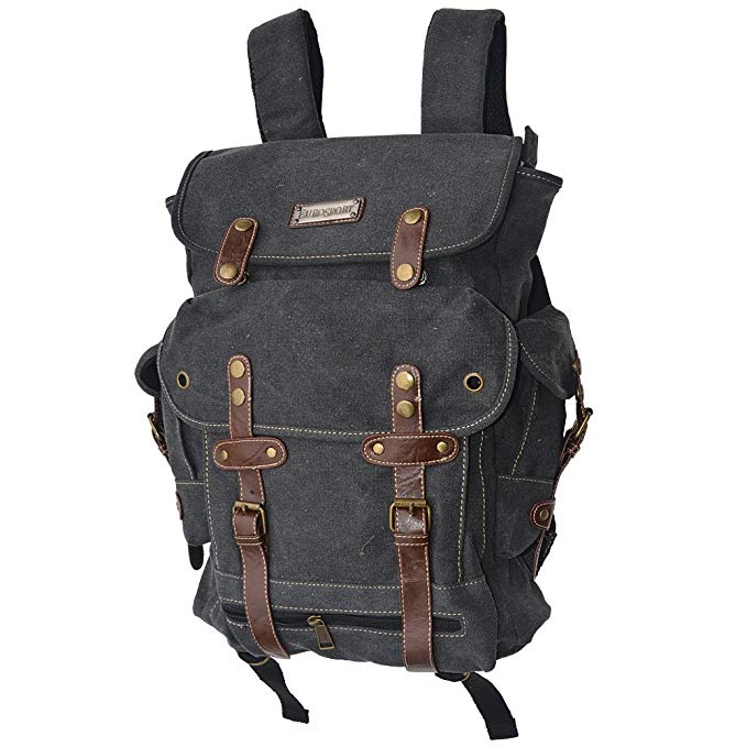 Wwii Backpack World War 2 Vintage Style Heavy Duty Canvas-black