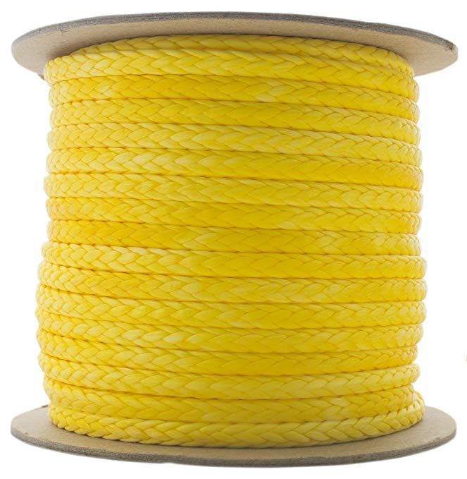 TOUGH-GRID NEW On Amazon - 100Ft 5,000lb Ultra-Cord 3/16-15X Stronger Than Steel & It Floats! For Boating, Camping & Towing - Free Shrink Tube - 100% UHMWPE - Made In USA.