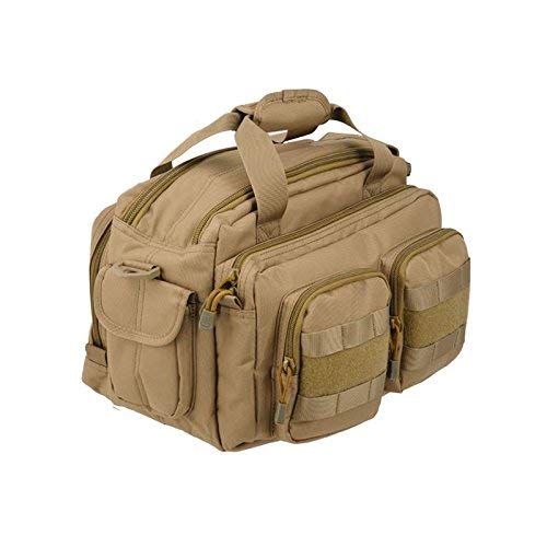 Lancer Tactical CA-980 MOLLE Padded Pistol Case Shooting Range Bag - Tan