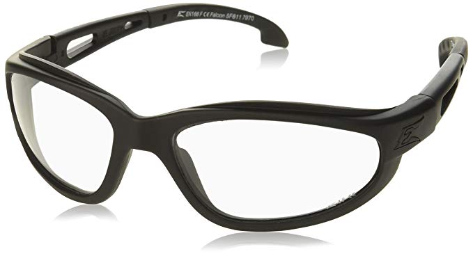 Edge Tactical Eyewear SF611 Falcon Matte Black with Clear Lens