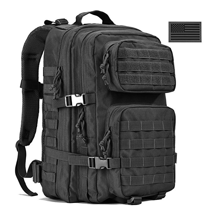 REEBOW GEAR Military Tactical Backpack Large Army 3 Day Assault Pack Molle Bug Out Bag Backpack Rucksacks for Outdoor Hiking Camping Trekking Hunting