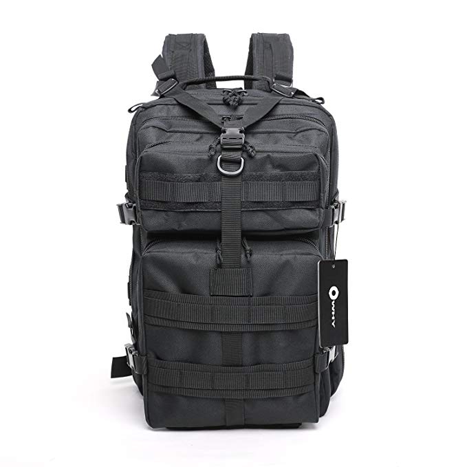 Military Outdoor Tactical Backpack Camping Waterproof Bag 45L Owhy Brand 3 Day Assault Pack Rucksacks Daypack Travel Hunting Shooting Hiking Camping Trekking