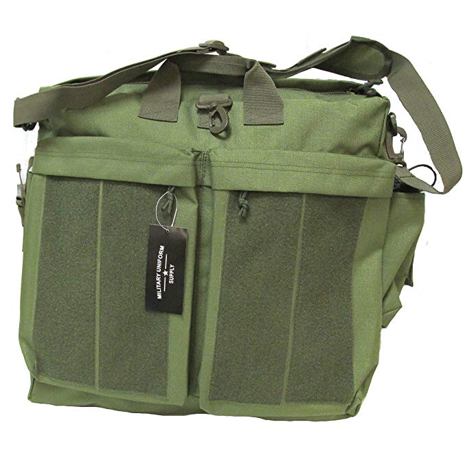 Military Uniform Supply Helmet Bag - Flyer's Bag OLIVE DRAB with Loop Panels